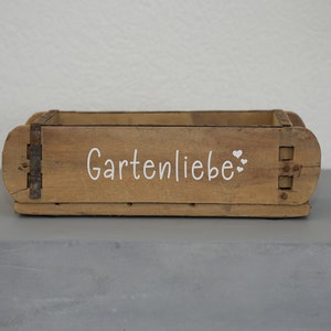 Geschenkkiste "Gartenliebe" | DIY zum selbst auffüllen | Holzbox in Ziegelform | Gartenliebhaber