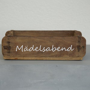 Geschenkbox "Mädelsabend" | Box zum selbst befüllen | Dekoration für dein Zuhause | Aufbewahrungskiste | Erinnerungsbox