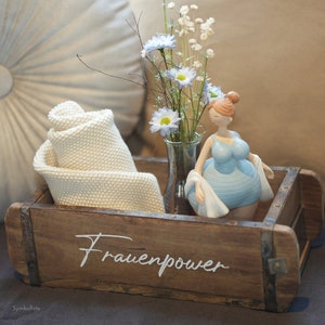 Geschenkbox "Frauenpower" | zum selbst auffüllen | Dekoration für Wohnzimmer | Garten | Terrasse | Schlafzimmer | DIY | Dankeschön Box