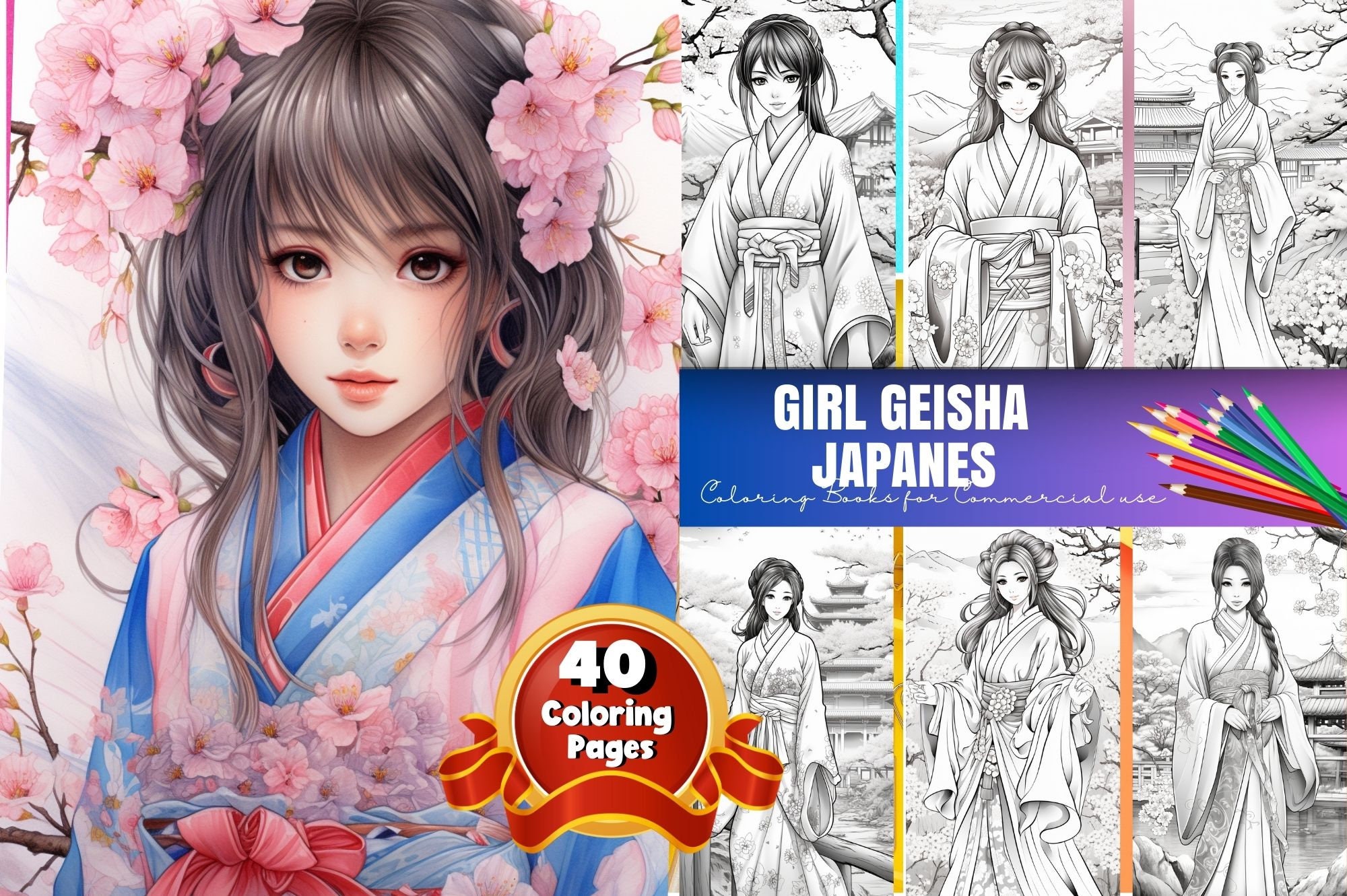 Japanese Coloring Pages, Beautiful Japanese Women, Japanese Geisha