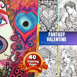 Kolorowanka Fantasy Valentine, Kolorowanka Miłość do druku, Kolorowanki Serca Przyjaźń, Kolorowanki Romantyczne Ilustracje Skali Szarości