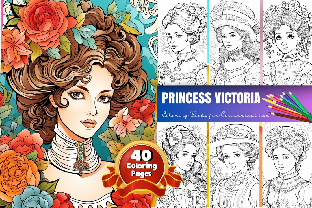 Princess Coloring Page, Fairytale Women Coloring , Beautiful, Kids