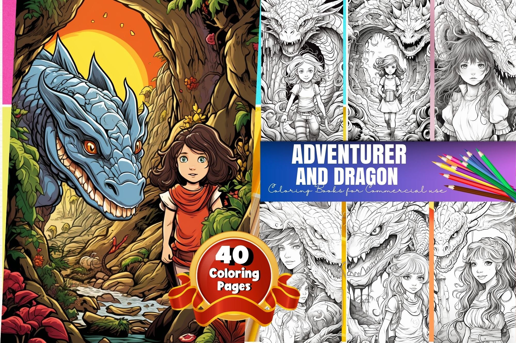 Abenteurer Und Drachen Malseiten Drachenreiter In Graustufen Zum abenteurer-und-drachen-malseiten-drachenreiter-in-graustufen-zum