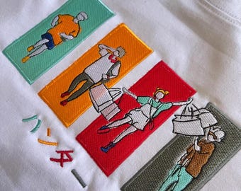 Minimalist Embroidery Clothing Jujutsu Kaisen