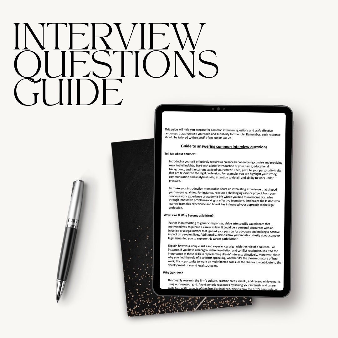 Interview Questions Guide - Etsy