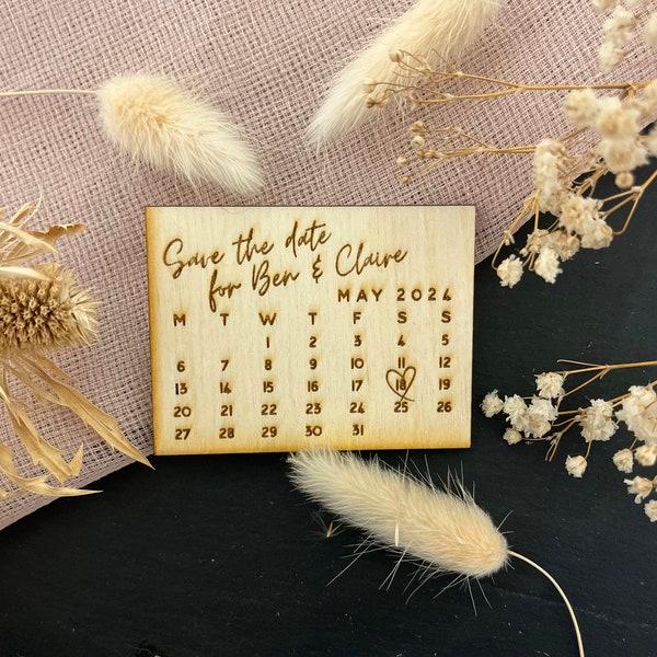 Bespoke Wooden Save-the-date