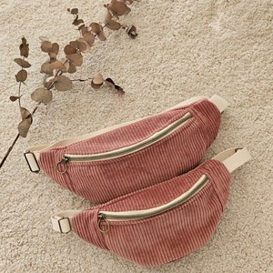 Sac banane vieux rose
