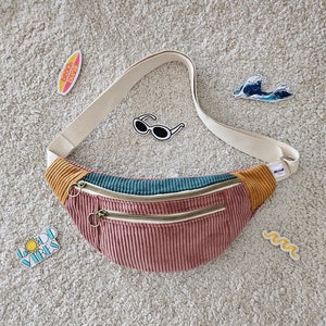 Sac banane velours côtelé