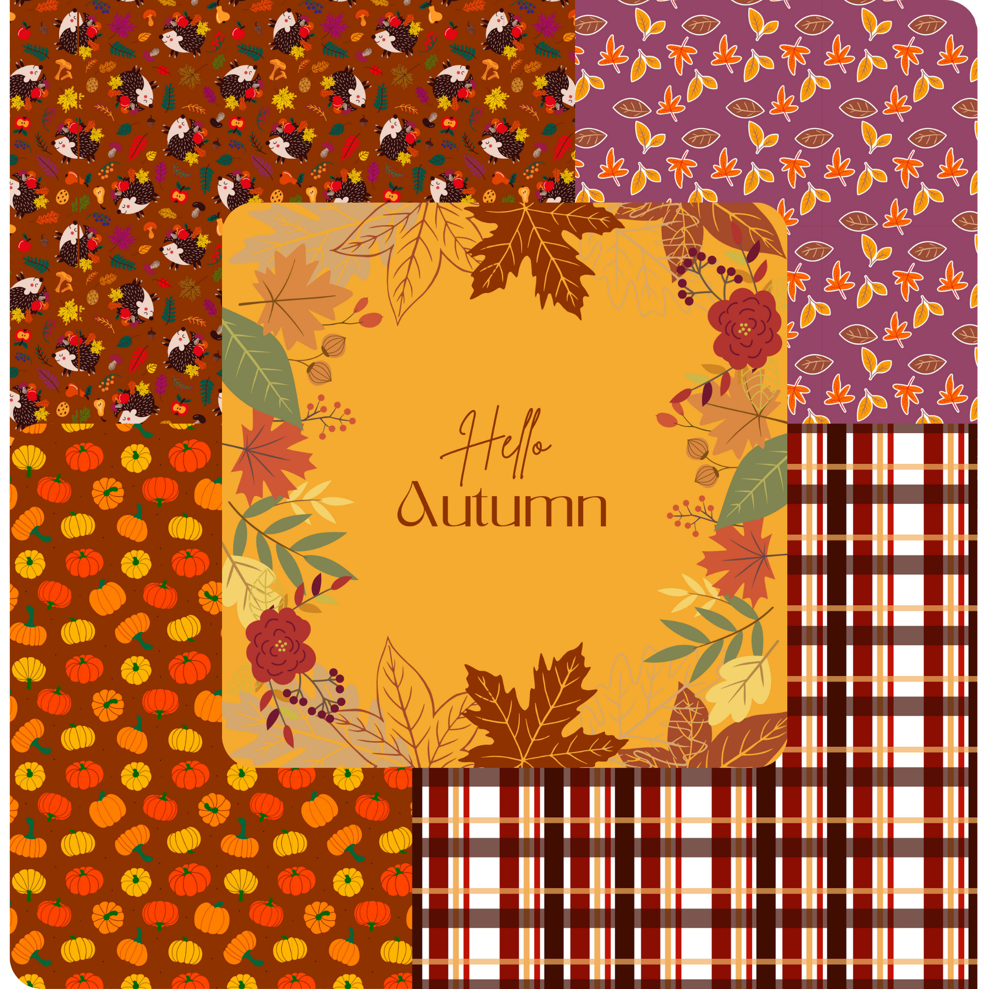 Cozy Fall Digital Paper Pack - Instant Download - 30 Pack Bundle ...