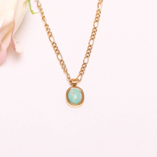 Gold Opal Pendant NecklaceGold Pendant Necklace | Minimal Necklace | Bridesmaid Necklace