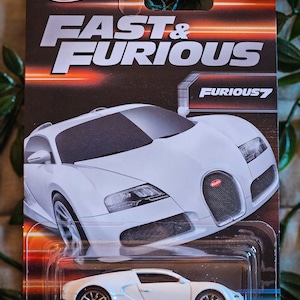 ホットウィール Hotwheels Furious ブガッティ ヴェイロン Hot Wheels Fast & Furious Furious 7 Bugatti Veyron White #7