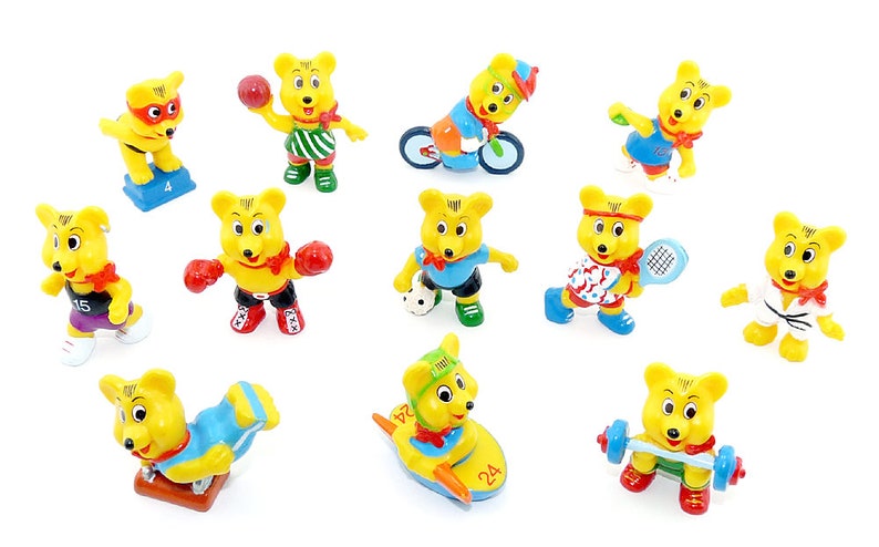 Haribo Sportbären. 12 Figuren von HARIBO als Sportler Olympiade Goldbären Bild 1