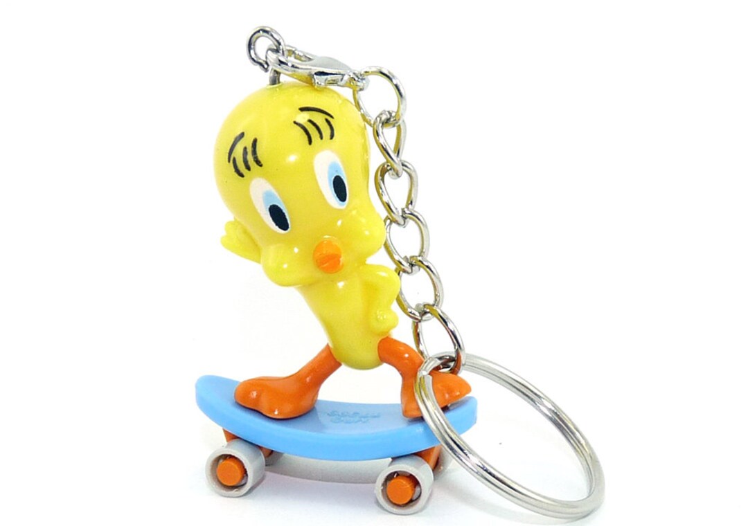Tweety With Skateboard as a Keychain - Etsy