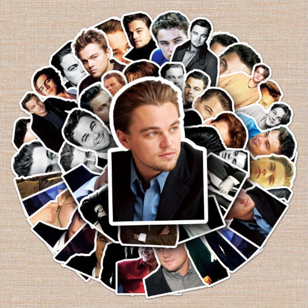 10 Leonardo DiCaprio Stickers Gifts Laptop Decal - Waterproof