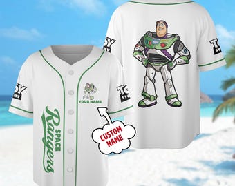 Custom Buzz Lightyear Space Buzz Baseball Jersey, Toy Story Baseball Jersey Team Outfit, Pixar Toy Story Gift For Fan, Magic Kingdom Shirt