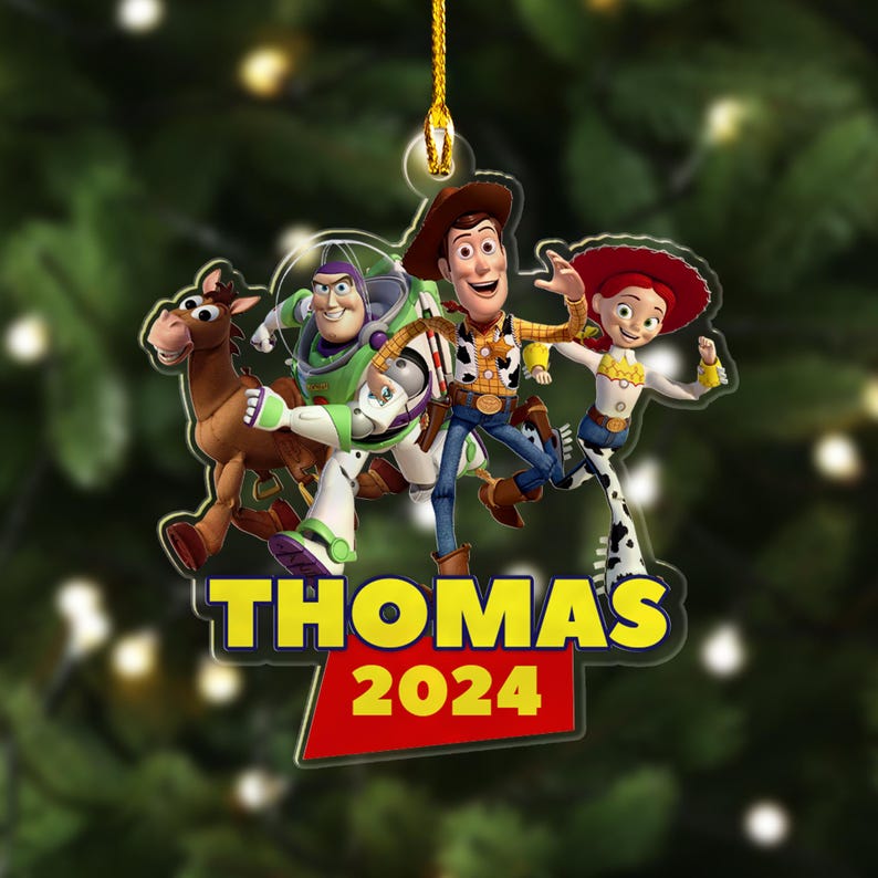 Personalized Toy Story Christmas Ornament, Funny Woody and Friends