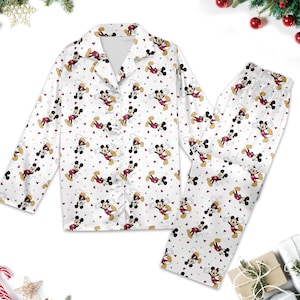 Mickey Mouse Pajamas, Mickey Mouse Pajamas Long Shirt, Cartoon Gift For Women, Magic Kingdom T-Shirt, Christmas Family Trip Tee