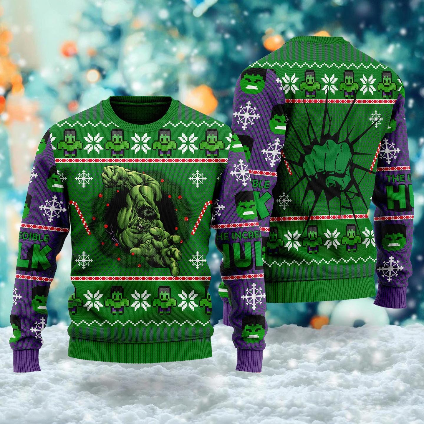 Hulk ugly christmas sweater 2025