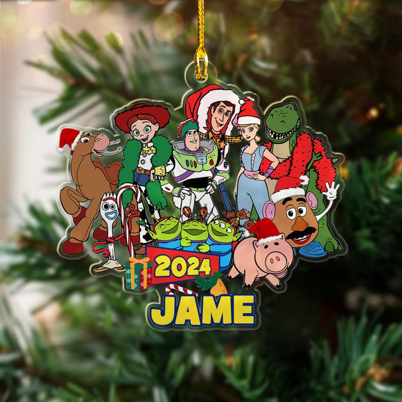 Personalized Toy Story Christmas Ornament, Funny Toy Character