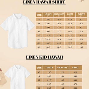 a shirt size guide for men and women