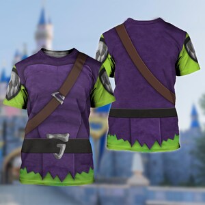 Green Goblin Costume T-Shirt, The Amazing Spider Man Character All Over Print Shirt, Green Goblin Cosplay Costume Tee, Halloween 3D T-Shirt image 2