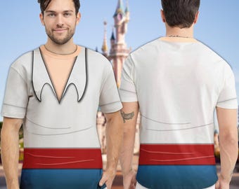 The Little Mermaid Halloween Costume 3D Shirt, Prince Eric Cosplay Costume Tee, Halloween Costume For Family Group T Shirt, Gift For Him