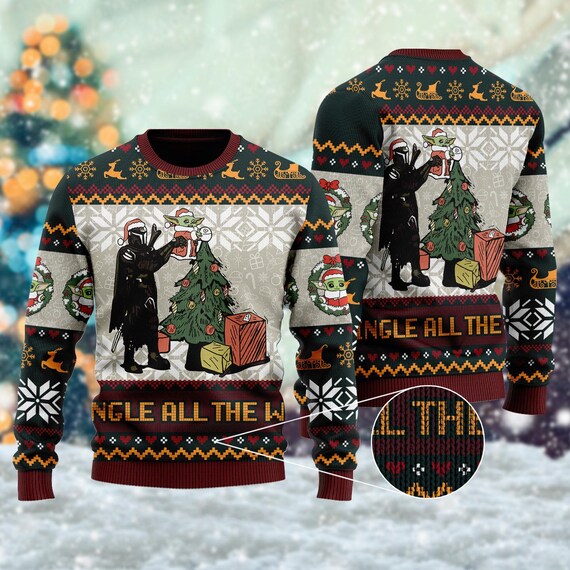 Jingle all the way ugly christmas sweater hotsell