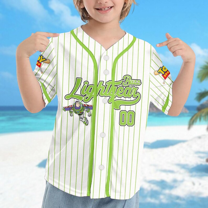 Custom DN Toy Story Buzz Lightyear Baseball, Buzz Lightyear Baseball Jersey Team Outfit, Toy Story Gift For Fan, Magic Kingdom Shirt zdjęcie 2