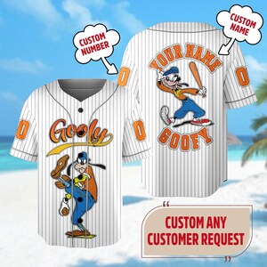 Personalized Silly Dog Baseball Jersey, Animated Dog Father Baseball Jersey, Custom Number Shirt, Cartoon Gift, Animation Jersey Shirt