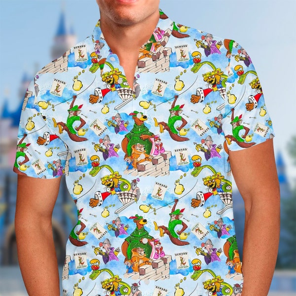 Chibi Characters Hawaii Beach Shirt, Adventure Movie Button Up Shirt, Cartoon Hawaiian Shirt Gift, Cartoon Movie 3D All Over Print Shirt