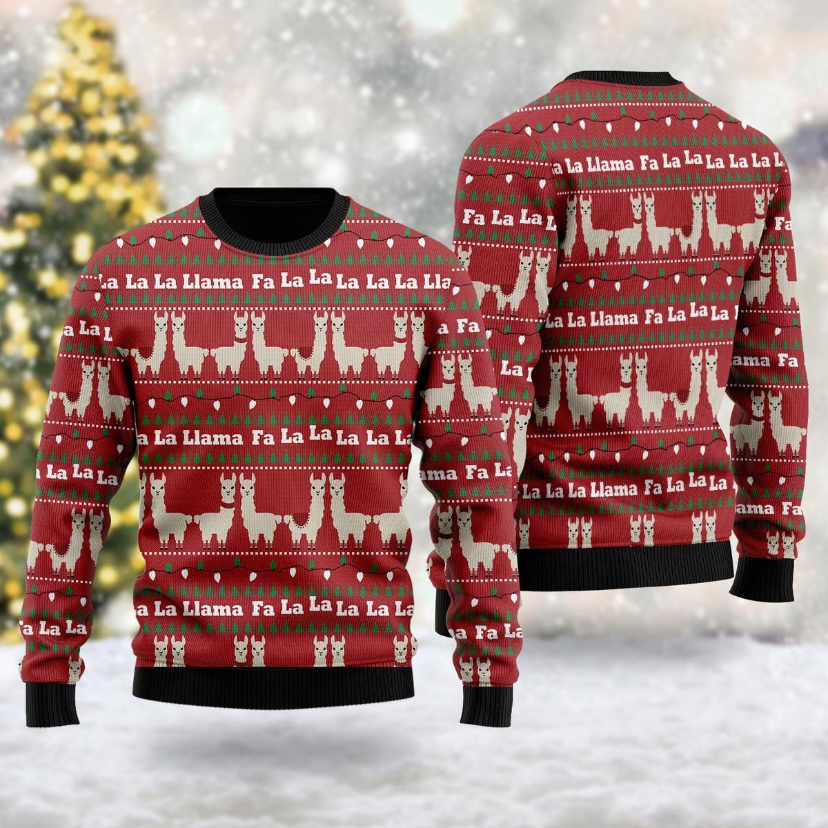 Llama Ugly Sweater Etsy