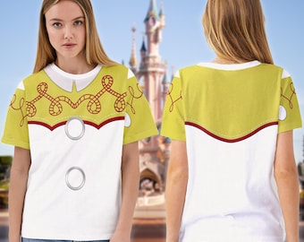Jessie Cowgirl Doll All Over Print Shirt, Toy Story Cowgirl Cosplay Halloween Tracksuit Apparel, Jessie Woody Girlfriend Holiday Tee