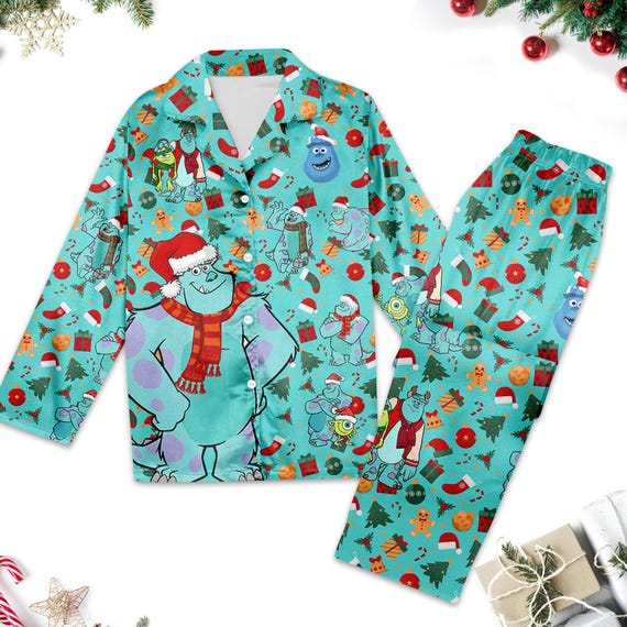 Monster Inc Sully Christmas Pajamas Monster Inc Christmas Pajama Set Gift Monsters Xmas Holiday Pyjamas Magic Kingdom Shirt Etsy