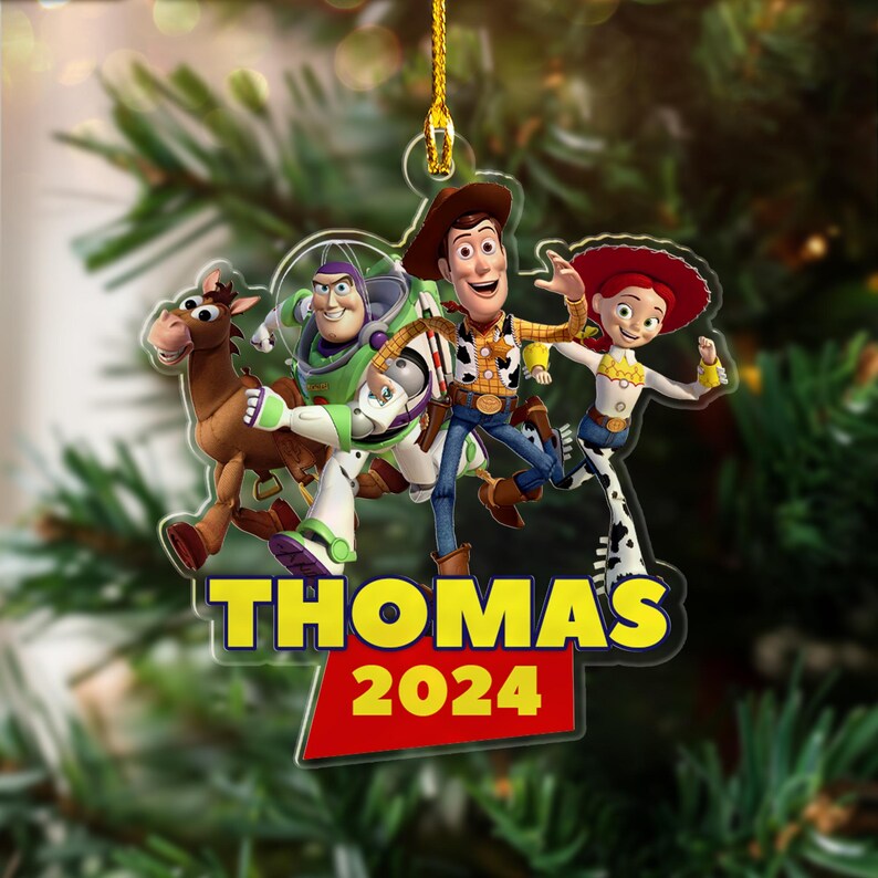 Personalized Toy Story Christmas Ornament, Funny Woody and Friends