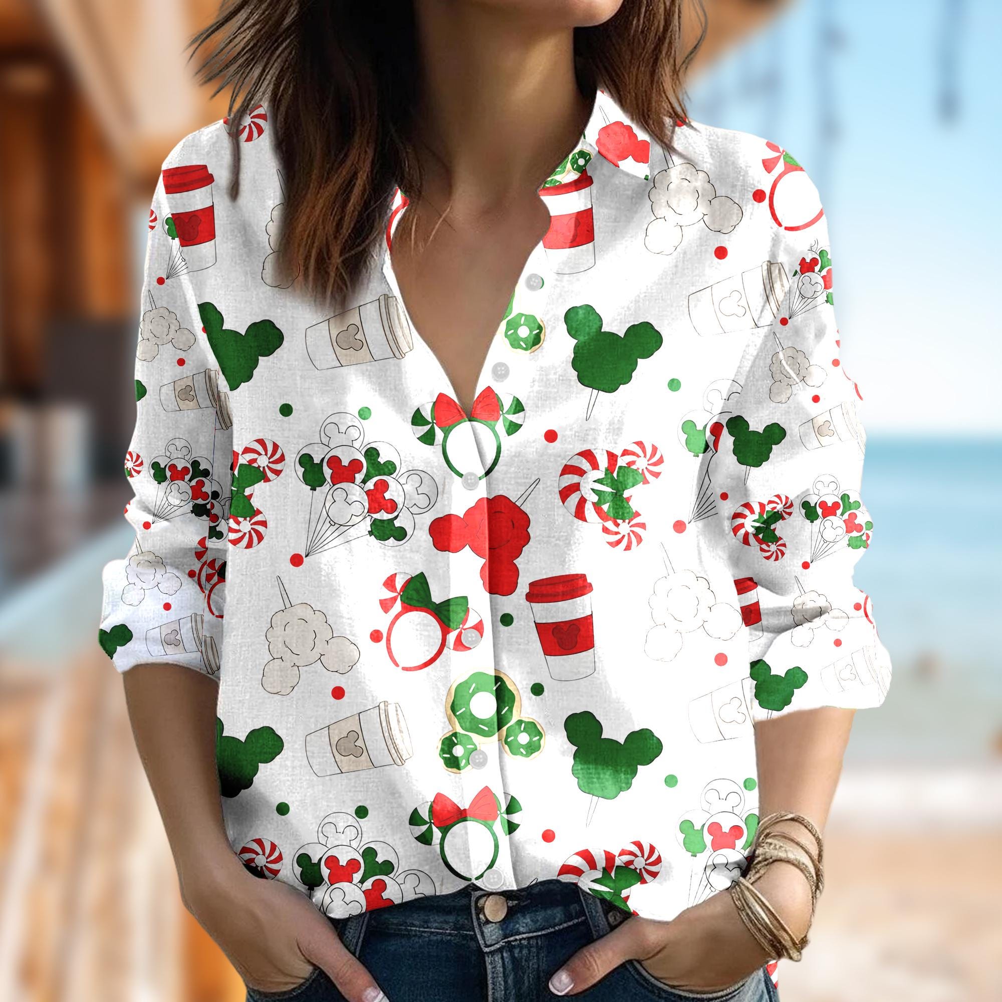 Mickey Mouse Blouse Etsy