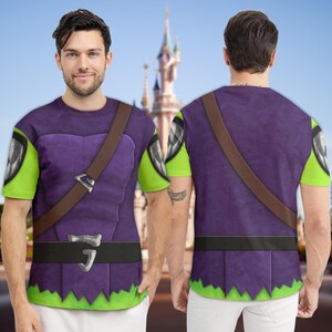 Green Goblin Costume T-Shirt, The Amazing Spider Man Character All Over Print Shirt, Green Goblin Cosplay Costume Tee, Halloween 3D T-Shirt image 1