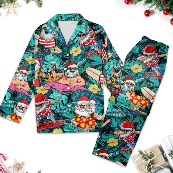 Tropical santa pajamas new arrivals