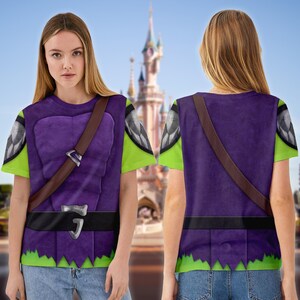 Green Goblin Costume T-Shirt, The Amazing Spider Man Character All Over Print Shirt, Green Goblin Cosplay Costume Tee, Halloween 3D T-Shirt image 3