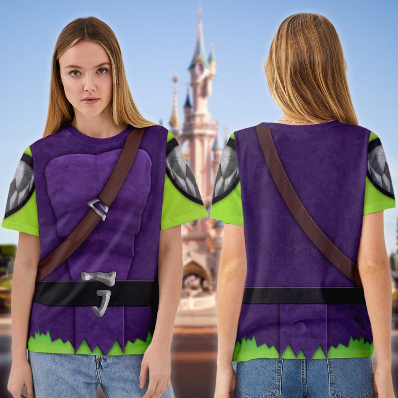 Green Goblin Costume T-Shirt, The Amazing Spider Man Character All Over Print Shirt, Green Goblin Cosplay Costume Tee, Halloween 3D T-Shirt image 3