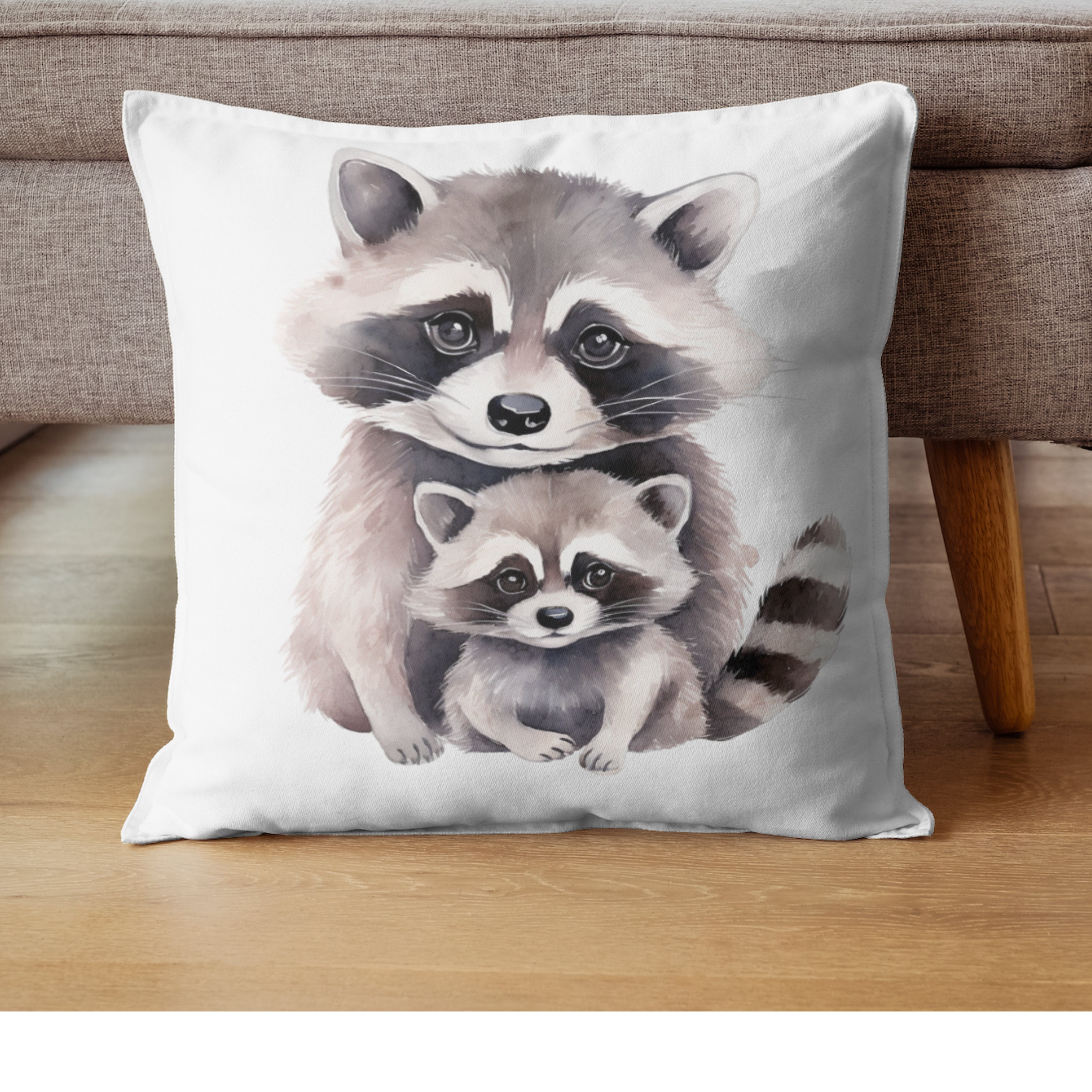 Baby Racoon Design Watercolor Baby Racoon Cliparts Bundle, 75 PNG, Racoon Cub, Baby Animal ...