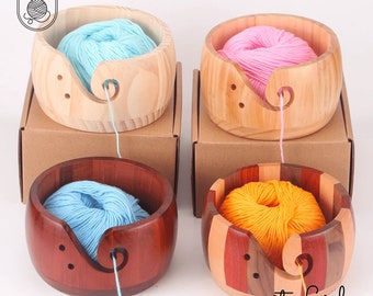 Wooden Yarn Bowl, Yarn Storage, Yarn Bowls, Yarn Organizer, Yarn Bowl, Gift for Grandma, Gift for Mom, Mother's Day Gift