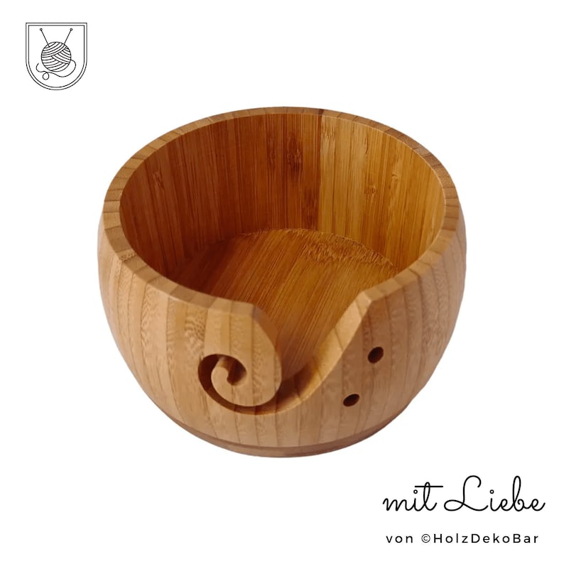 Mutter Geschenk, Garnschale aus Bambus, Garn Aufbewahrungsschalen, Holz Garnschalen, Garn Organizer, Garnschüssel Holz, Geschenk für Mama, Geschenk für Oma, Geschenke für Frauen, Muttertagsgeschenk Holz Muttertag Geschenk