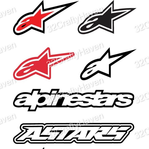 Alpine Stars Logo Mega Bundle / Instant Download / Print / Schnitt Vorlage / Hohe Qualität / Mehrere Designs