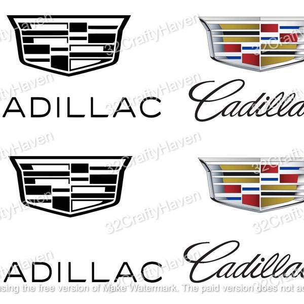 Cadillac Car Company Logo / Instant Download / High Quality / PNG / SVG / EPS