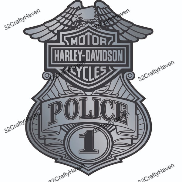Harley Davidson Police Logo / Instant Download / High Quality / PNG / SVG / EPS