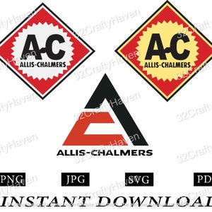 Allis Chalmers Logo Bundle / Instant Download / Print Cut Template ...
