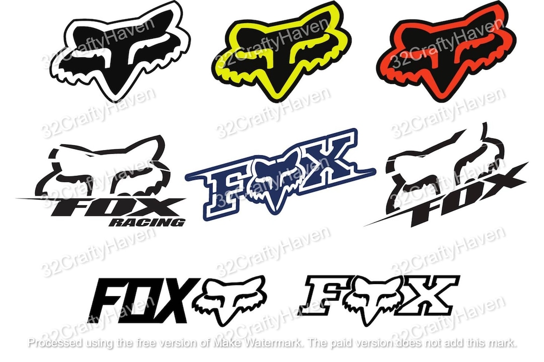 Fox Racing Logo Mega Bundle / Instant Download / Print Cut Template ...
