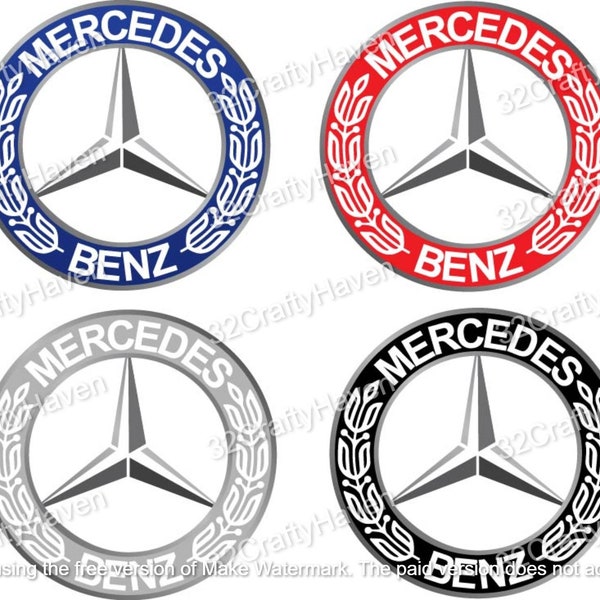 Mercedes Benz Logo Mega Bundle / Instant Download / Print Cut Template / High Quality / Multiple Designs