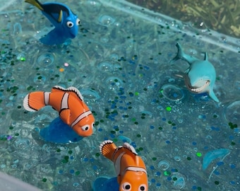 Finding Nemo Themed Slime Sensory Bin