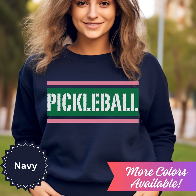 Pickleball Sweatshirt Retro Pickle Ball T Shirt Pickleball Etsy